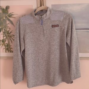 Vineyard Vines striped quarter zip